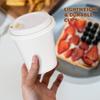 Smygoods White Disposable Paper Coffee Cups with Lids (8 OZ, 25 Count) For Hot Beverages, Tea, Espresso, Cocoa - To Go Drink Containers, Caf & Office view 3