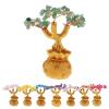 Crystal Fortune Tree Mini Feng Shui Crystal Money Tree Seven Chakra Natural Healing Gemstone Crystal Bonsai Fortune Lucky Wealth Bonsai Style Office Decor Spiritual Gift Crystal Bonsai Fortune Money T view 3