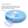 4PCS Pill Box 7 Day Travel Medicine Organizer Weekly Pill Container Rotating Pill Organizer Round Cute Pill Case Fish Oil Vitamins Holder (4 PCS) view 4