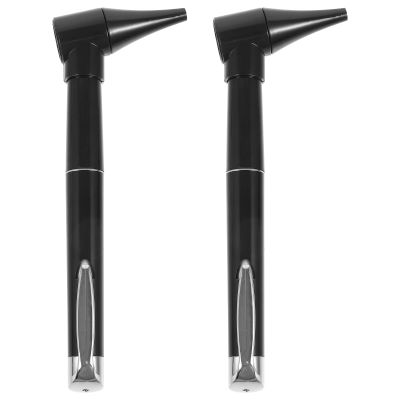 Healifty Medical Diagnostic Otoscope, Ear Care Ear Scope Magnifying Lens Clinical Penlight Flashlight Ear Care Set 2pcs