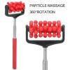 ZJchao Back Scratchers, Telescopic Massagers, Adjustable Muscle Roller for Back, Head, Arm - Portable Extendable Backscratchers for Men Women (Red) view 4