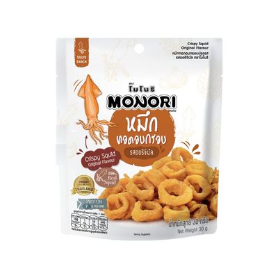 Monori Brand, Crispy Squid Original Flavour 30g X 4 Packs