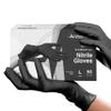 Black Gloves Disposable Latex Free Large, 50 Count - Medical and Dental Grade Surgical Gloves - Powder Free Nitrile Gloves Large - 3 Mil Thickness view 1