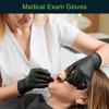 Black Gloves Disposable Latex Free Large, 50 Count - Medical and Dental Grade Surgical Gloves - Powder Free Nitrile Gloves Large - 3 Mil Thickness view 2
