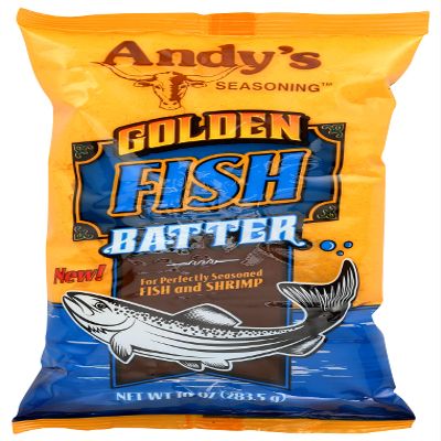 Andys Batter Golden Fish, 10 Oz (Pack of 6)
