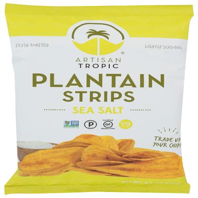 Artisan Tropic Sea Salt Plantain Strips, Gluten Free, 4.5 Ounces (Pack Of 12)