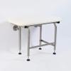 Padded Folding Shower Seat with Legs - Wall Mount Bench for Inside Shower / Bathroom Safety Assist / 304 Stainless Steel / Marine Vinyl / 26" x 16" view 1