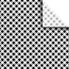 Jillson Roberts Printed Unfolded Gift Tissue 20" x 30" for Birthdays, Wine Bags, Weddings, Black Gingham, 240 Sheets view 1