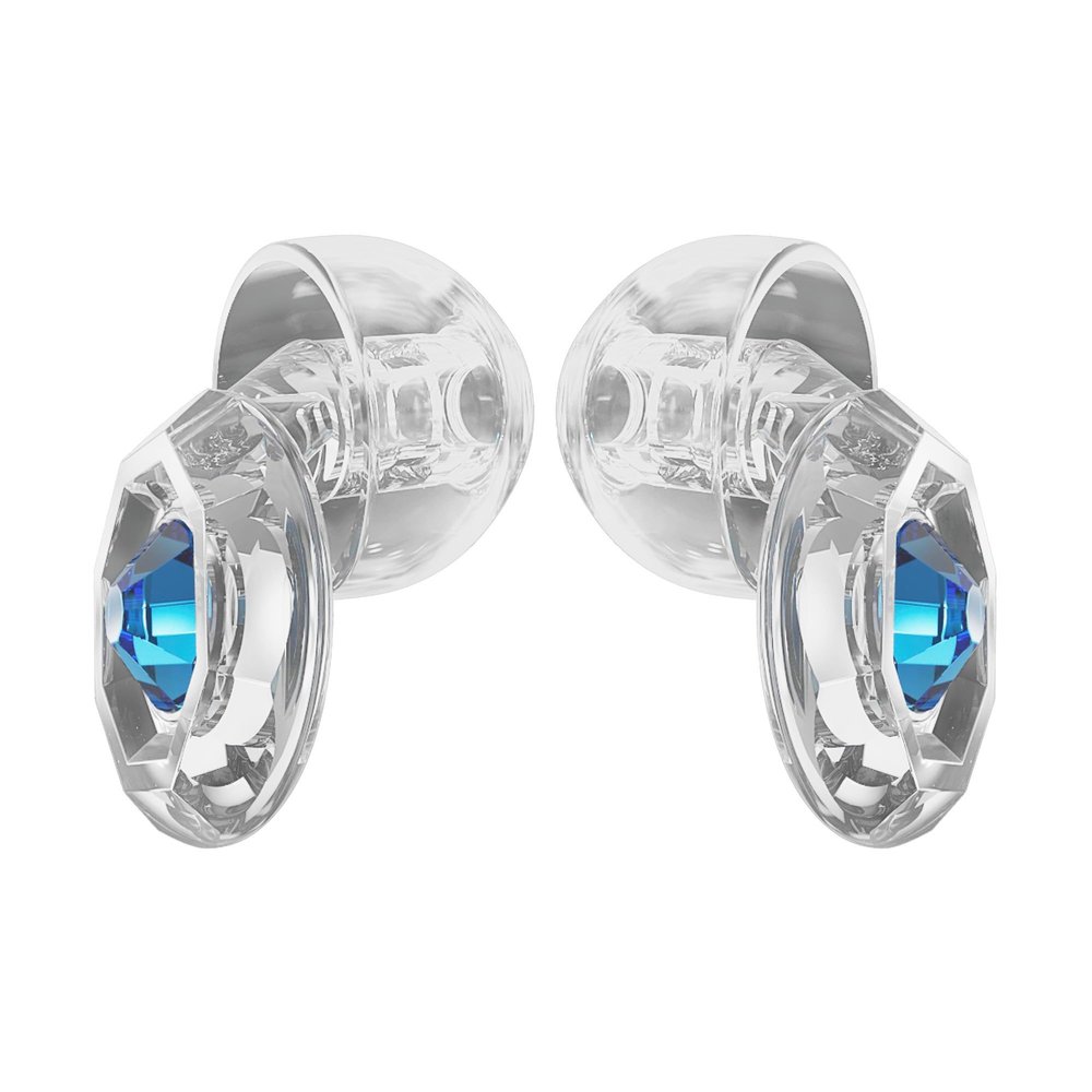 Eargasm Clicks Earplugs - Reusable Noise Reduction Ear-Plugs with Customizable Gemstone Faceplates - Hearing Protection for Noise Sensitivity at Live Concerts, Motorcycles, Sports Events, Festivals