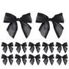 AIMUDI Black Bows for Crafts 4" Organza Bows Premade Twist Ties Bows for Gift Wrapping Treat Bags Baskets Cake Pop Baby Shower Birthday Wedding Decor - 12 Counts view 1