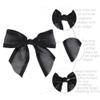 AIMUDI Black Bows for Crafts 4" Organza Bows Premade Twist Ties Bows for Gift Wrapping Treat Bags Baskets Cake Pop Baby Shower Birthday Wedding Decor - 12 Counts view 3