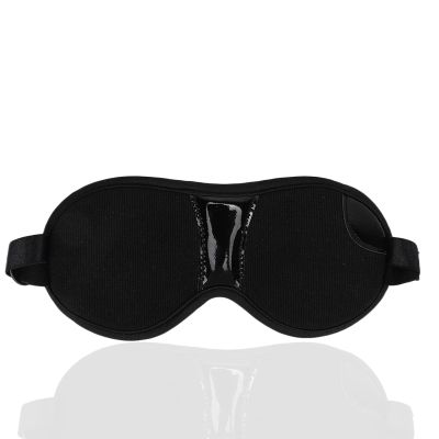 Magnetic Eye Mask for Improved Sleep & Wellness, Adjustable Strap, Contains 12 Magnets Stones Eye Shade Black
