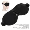 Magnetic Eye Mask for Improved Sleep & Wellness, Adjustable Strap, Contains 12 Magnets Stones Eye Shade Black view 3