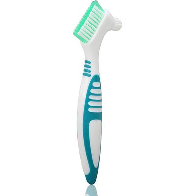 FILFEEL Denture Brush, Plaque Removal Effective Cleaning Prevent Dental Calculus False Teeth Toothbrush - Double Sided
