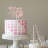 12pcs Rose Gold Glitter Happy Mother's Day Cake Toppers Food Picks Cake Decoration for Mother's Day Mom's Birthday Party Suppliers view 4