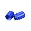 uxcell Shoelace Locks Buckle, 8 x 18mm Aluminum Elastic No Tie Shoe Lace Turnbuckle, Glossy Blue 6 Pcs view 4