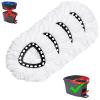 4 Pack Mop Replacement Heads for O-Ceda EasyWrin Spin Mop, Microfiber Spin Mop Refills, Easy Cleaning Mop Head Replacement view 1