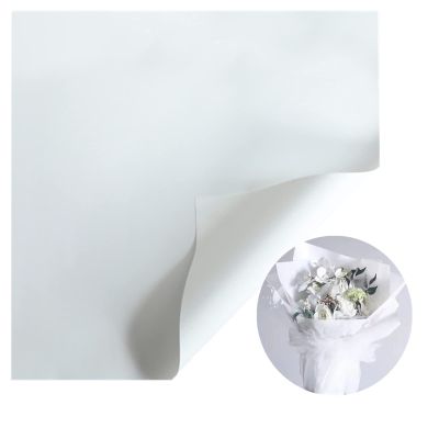 20 Sheets Waterproof White Wrapping Flower Paper,Florist Supplies Bouquet Paper DIY Crafts,Floral Wrapping Paper Sheets Frosted Bouquet Packaging Paper for Wedding Engagement 23 x 23"