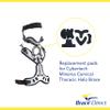 Brace Direct Cybertech Minerva Thoracic Orthosis Replacement Pads- Replacement Pad Kit Only Ottobock view 3