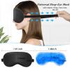Cavoilu Eye Mask, Cooling Sleep Mask Gel Eye Mask for Sleeping, Black Silk Sleeping Mask for Travel, Gifts for Men Women, Stocking Stuffers view 4
