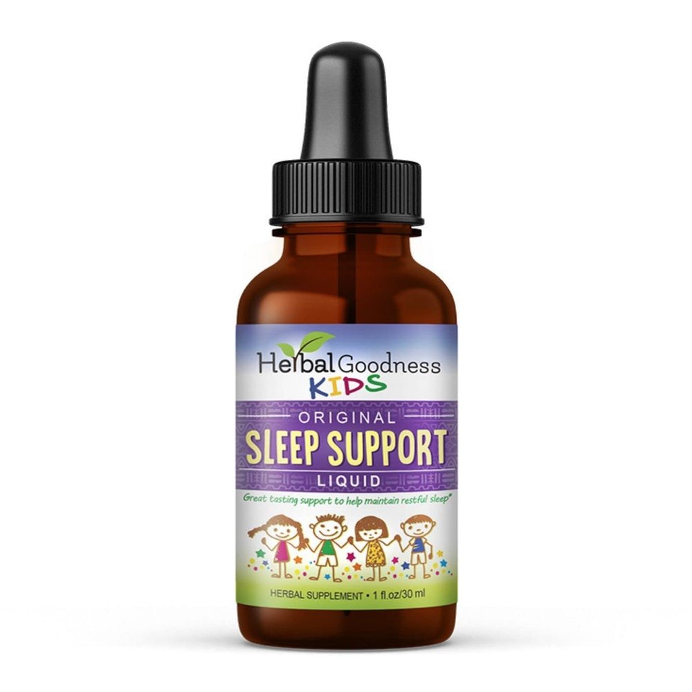 Kids Sleep Support Liquid Extract - Natural Kids Plant Based Herbal Sleep Aid, with Chamomile, Guava Leaf - 1oz Liquid Extract - Herbal Goodness (1 Unit)