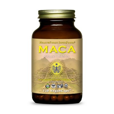 HEALTHFORCE SUPERFOODS Gelatinized Maca - 120 VeganCaps