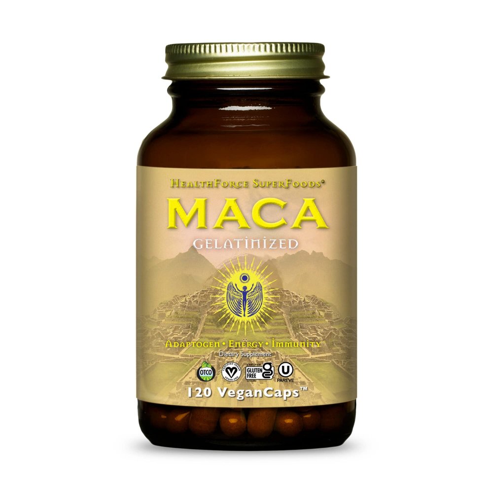 HEALTHFORCE SUPERFOODS Gelatinized Maca - 120 VeganCaps
