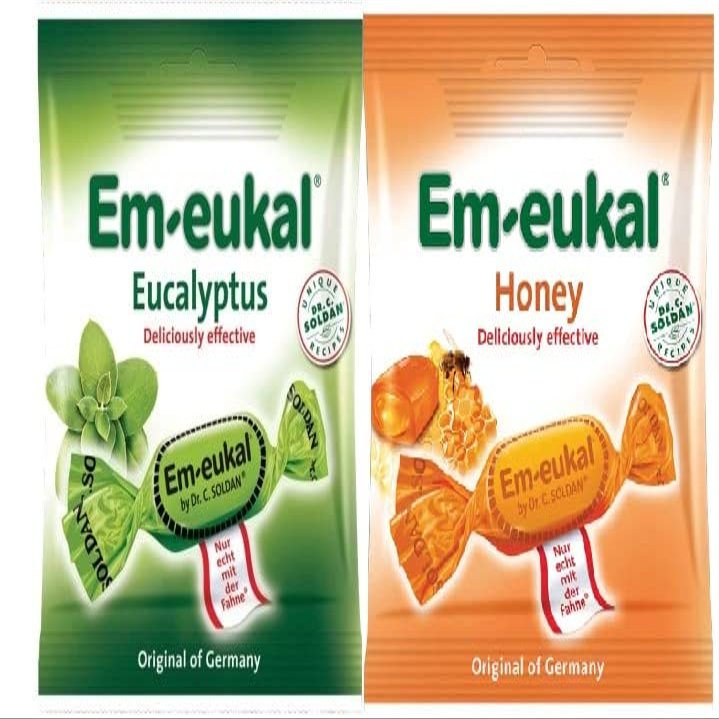 Dr. C. Soldan Em Eukal Throat Lozenges - Honey and Eucalyptus 50 g Each