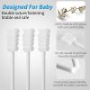 Mokoala 60Pcs Baby Tongue Cleaner, Baby Toothbrush, Disposable Infant Mouth Cleaner, Soft Gauze Toohthbrush Toddler Oral Cleaning Stick Dental Care for 0-36 Month Newborn view 2