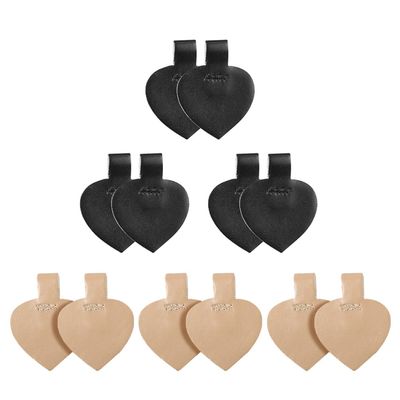 Beaupretty 6 Pack Pu Leather High Heel Inserts Adhesive Liners for Women Non-Slip Heel Pads for Shoes