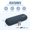 YOUSHARES Insulin Cooler Travel Case, Small EVA Diabetic Insulated Organizer Portable Cooling Bag for Medication Cooling Insulation, Epi Pen Carrying Bag with 2 Ice Pack (Navy Blue) view 4