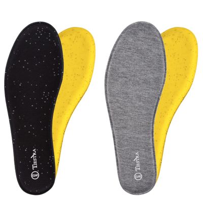 2 Pair -Shoe Inserts for Mens Memory Foam Insoles,Replacement Insoles for Work Boots Running Shoes, Cushion Shock Absorbing for Foot Pain Relief, Comfort Breathable Inner Soles 45EU,US12