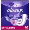 Always Anti-Bunch Xtra Protection Daily Liners Extra Long Unscented, Anti Bunch Helps You Feel Comfortable, 40 Count view 1