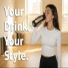 Asbirg Fitness | 24 oz Glass Protein Shaker Bottle  BPA-Free, Leakproof Lid, Stainless Steel Mixing Ball & Silicone Sleeve  Gym Shaker for Smoothies, Shakes & Pre-Workout  Black view 3
