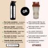 Asbirg Fitness | 24 oz Glass Protein Shaker Bottle  BPA-Free, Leakproof Lid, Stainless Steel Mixing Ball & Silicone Sleeve  Gym Shaker for Smoothies, Shakes & Pre-Workout  Black view 4