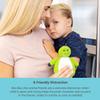 J.L. Childress BooBooZoo Reusable Kids Ice Pack - Soft Buddy Compress, First Aid Cool Pack for Babies & Toddlers, for Minor Injuries, Bumps, Aches, & Bruises - Dinosaur view 2