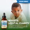Kids Focus Formula Liquid Extract - Best Natural Brain and Focus Support Supplement for Kids - Ashwagandha & Moringa -Vegan & Organic Drops -Case of 12 Glass Bottles - Herbal Goodness view 3