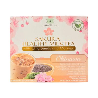 Namiroseus SAKURA Healthy Milk Tea, 21g X 10 Sachets