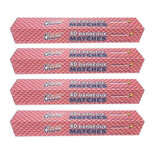 4 Boxes in Lot - 11" Long Wooden Fireplace Matches Set of 3