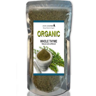100% Organic Thyme, Natural, Raw Thyme fresh, non GMO-Gluten Free, for Healthy meal and tea, no preservatives, no additives, perfect seasoning, Thymol, 100% Thyme always fresh