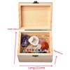 1set Natural Crystal Gift Box Healing Mineral Specimen Irregularity Raw Crystal Souvenir Seven Chakras Collection Ornament Gifts (13pcs) view 2
