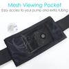 Insulin Pump Belt with Mesh Pouch for Easy Viewing/Operation Diabetic T1D Medical Holder Adjustable Waist Band Accessories Lightweight for Tubing Epipen Men Women Adult Black view 2