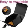 JINMING Gift Box with Ribbon 9x6.5x3.8 Inches, Black Box for Gifts, Groomsman Proposal Box for Mother's Day, Father's Day, Collapsible with Magnetic Closure view 4
