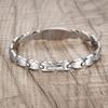 LinnaLove Double Heart Medical alert Bracelet for Women 7 1/2 inches Stainless steel Medical alert bracelets with Free Customize engraving view 3