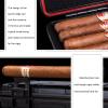 COMFASH Humidor Holds 5 Cigars Travel Portable Humidor Vehicular Humidor Aviation PC Material Men's Cigar Case with Humidifier Men's, Set,20.2 * 13 * 4cm view 4