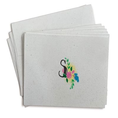 Sugartown Greetings Floral Monogram Note Cards - 24 Stationery Note Cards with Envelopes (Letter S)
