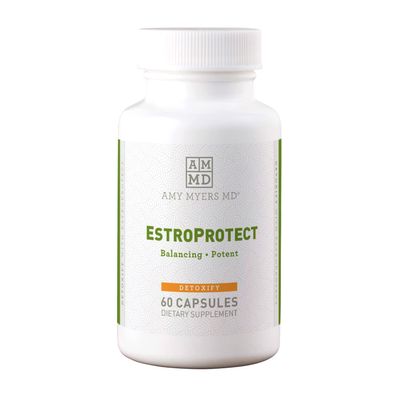 Amy Myers MD EstroProtect - Supplement Supports Healthy Estrogen Balance & PMS - Supplement for Women - Aids Against Menopause Symptoms - 60 Capsules (30 Servings)