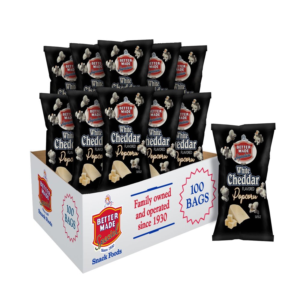 BetterMade Special Flavored Popcorn .625oz Bags (100 Pack) (WHITE CHED)