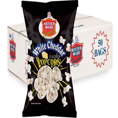 Better Made Special Cheese Flavored Popcorn - Case of 50 - .625oz Bags (WHITE CHED)