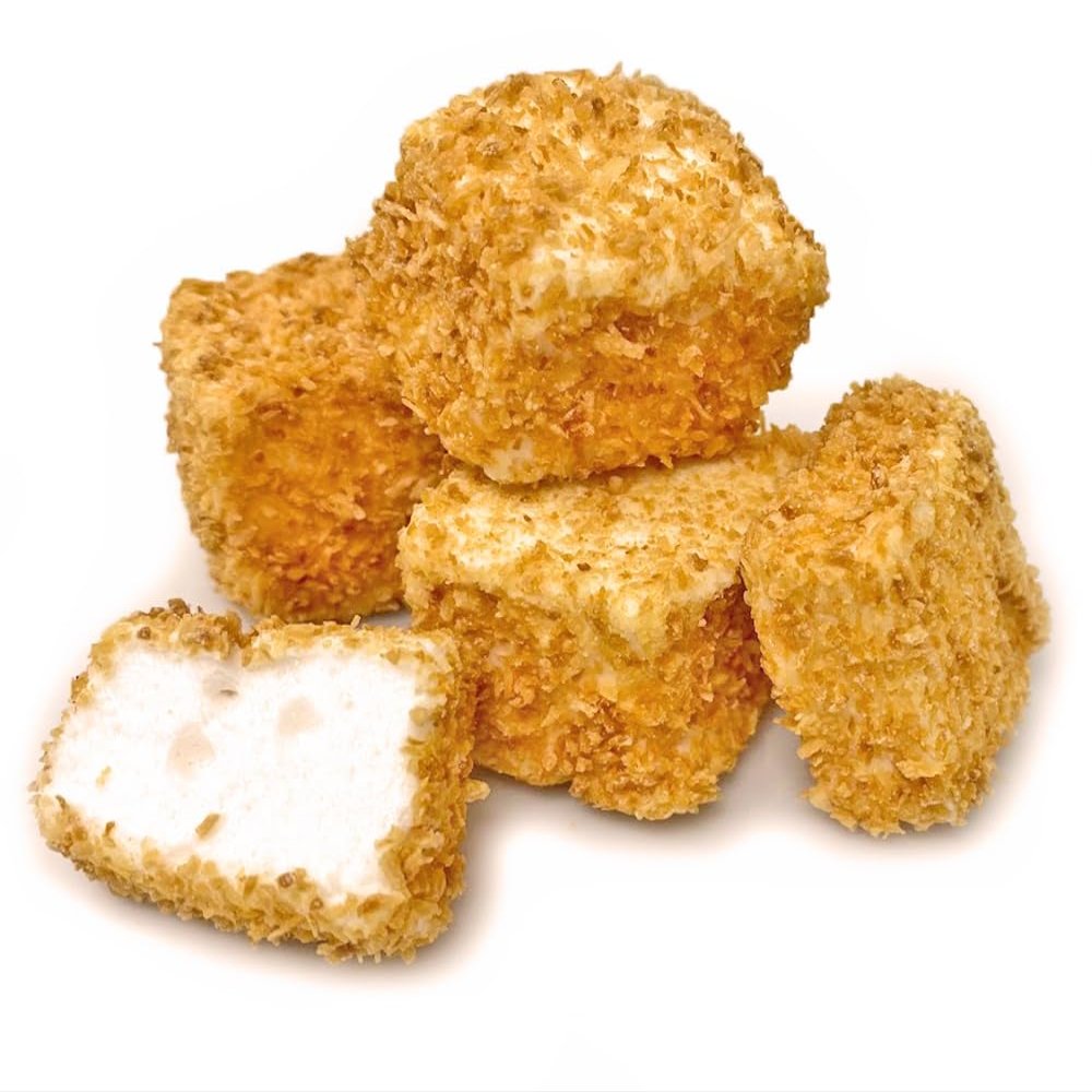 SweetGourmet Toasted Coconut Marshmallow Cubes, Vanilla Flavor, Gluten-Free, GMO-Free, 1 Pound Bag